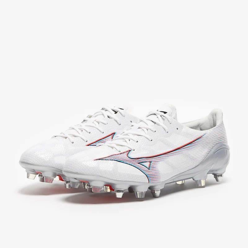 Mizuno Alpha Made In Japan SG Mix - White/Ignition Red