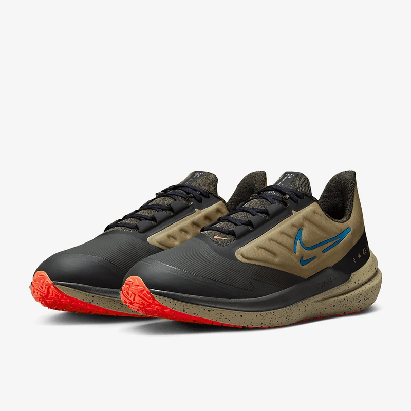 Nike Air Winflo 9 Shield - Medium Ash/Laser Blau/Khaki