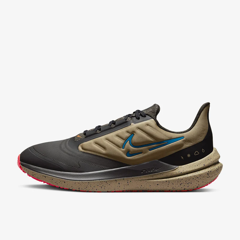 Nike Air Winflo 9 Shield - Medium Ash/Laser Blau/Khaki