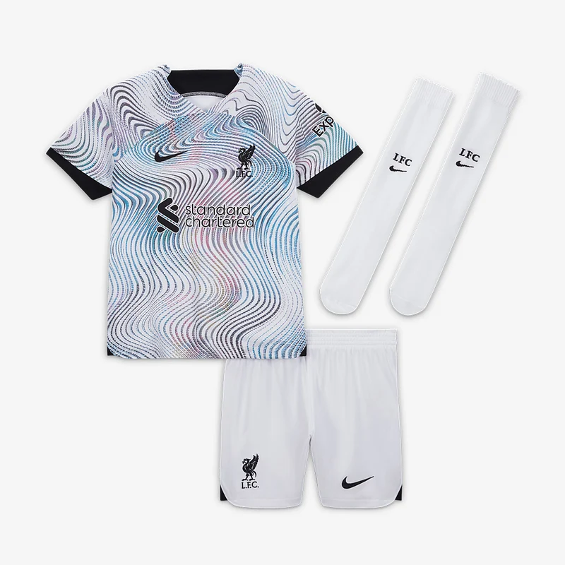 Nike FC Liverpool 22/23 Kleine Kinder Dri-Fit Auswärtsset