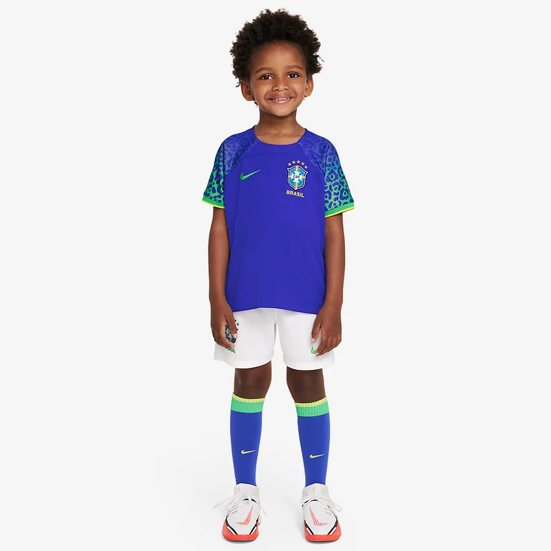 Nike Brasilien Kleine Kinder 22/23 Auswärtsset