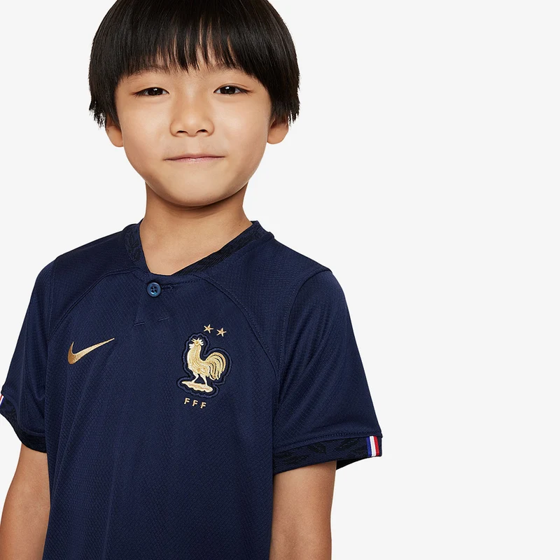 Nike Frankreich Kleine Kinder 22/23 Heimset