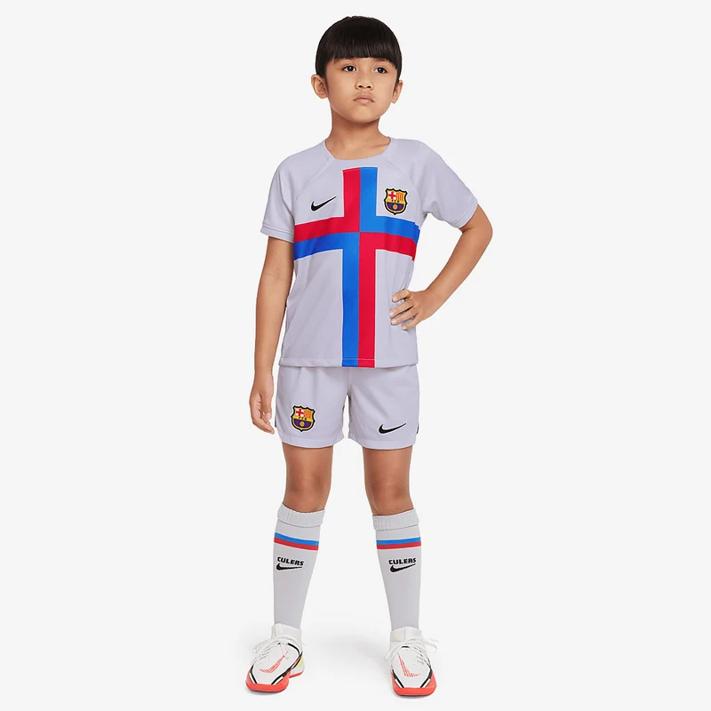 Nike FC Barcelona 22/23 Kleine Kinder Ausweichset