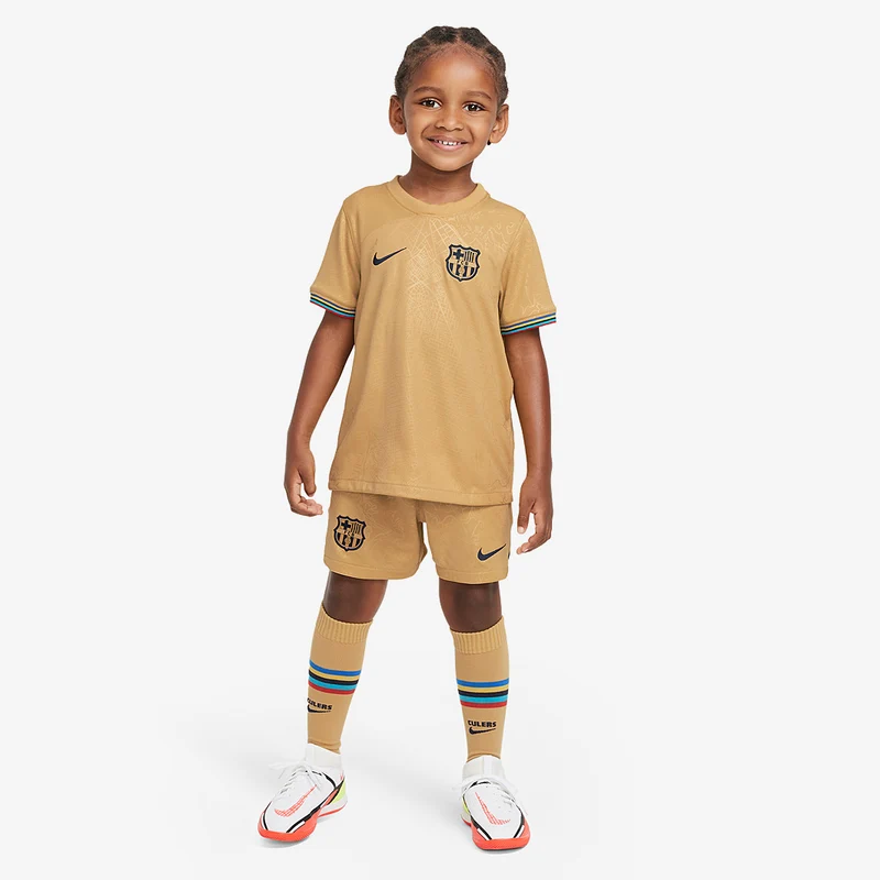 Nike FC Barcelona 22/23 Kleine Kinder Auswärtsset