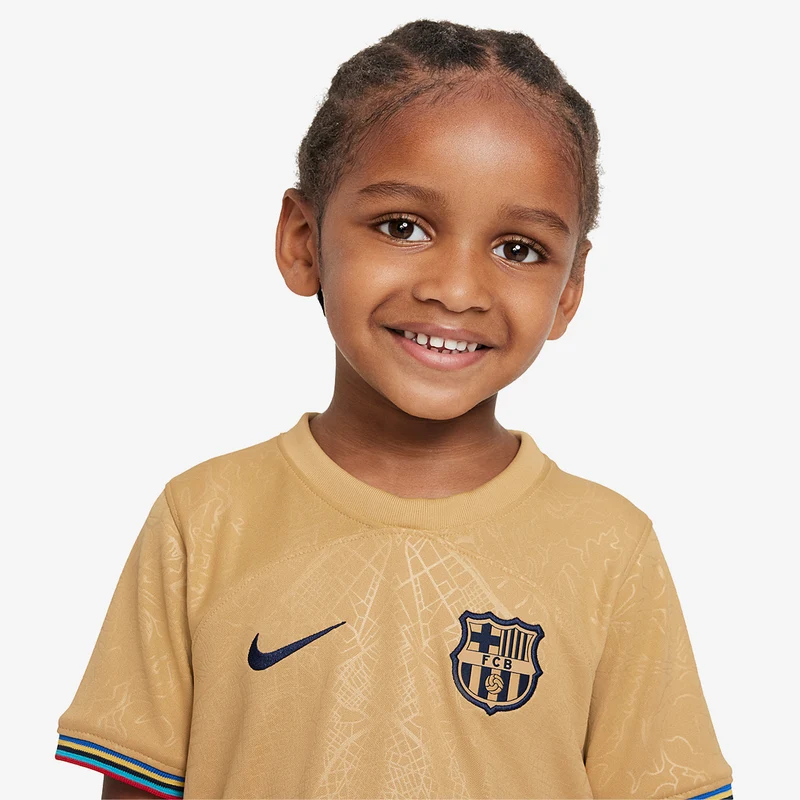 Nike FC Barcelona 22/23 Kleine Kinder Auswärtsset
