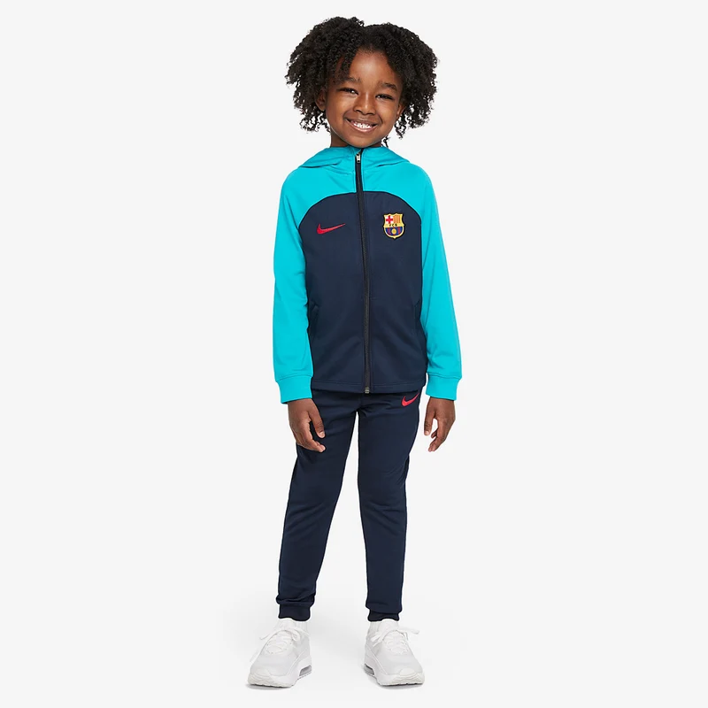 Nike FC Barcelona 22/23 Kleine Kinder Strike Trainingsanzug