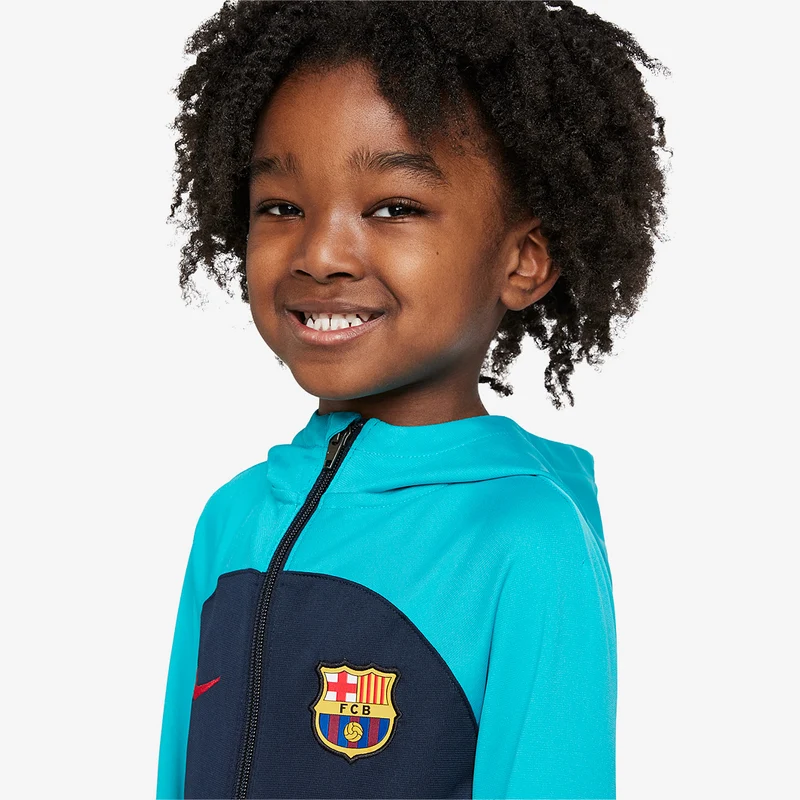 Nike FC Barcelona 22/23 Kleine Kinder Strike Trainingsanzug