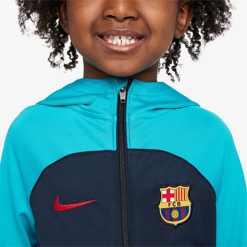 Nike FC Barcelona 22/23 Kleine Kinder Strike Trainingsanzug